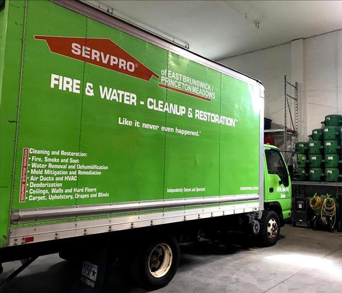 SERVPRO vehicle and equipment